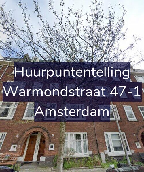 Foto gevel Huurpuntentelling voor Warmondstraat 47-1, Amsterdam