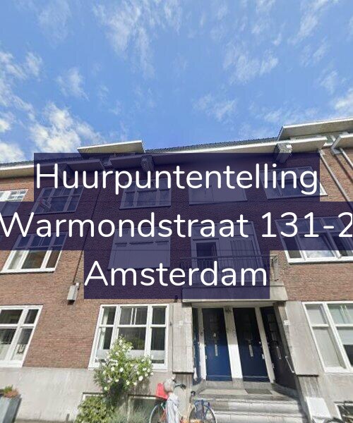 Foto gevel Huurpuntentelling voor Warmondstraat 131-2, Amsterdam