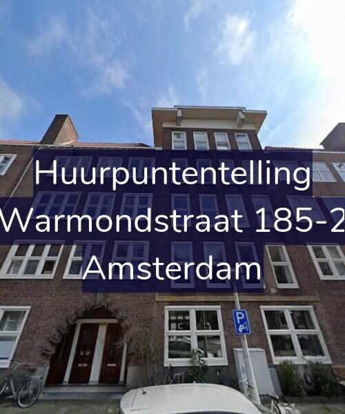 Foto gevel Huurpuntentelling voor Warmondstraat 185-2, Amsterdam