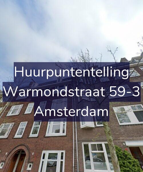Foto gevel Huurpuntentelling voor Warmondstraat 59-3, Amsterdam