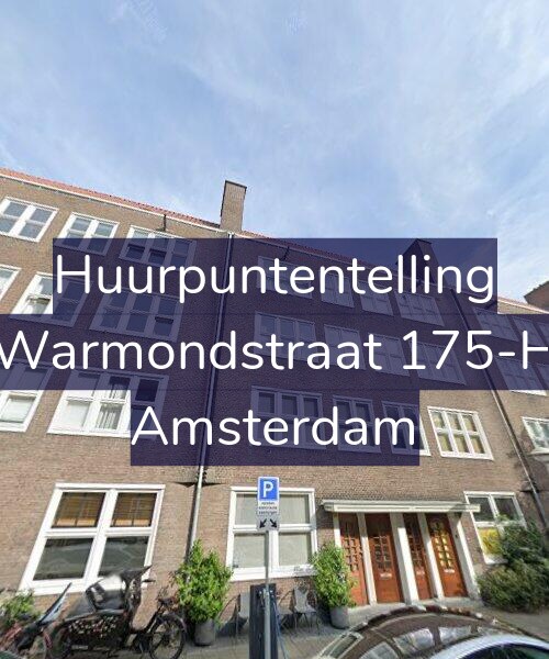 Foto gevel Huurpuntentelling voor Warmondstraat 175-H, Amsterdam