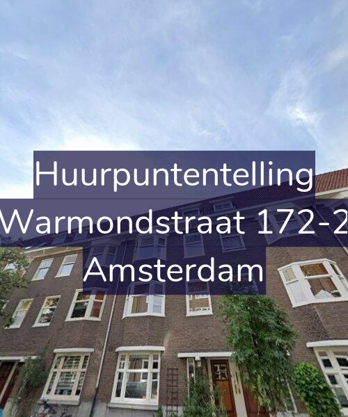 Foto gevel Huurpuntentelling voor Warmondstraat 172-2, Amsterdam