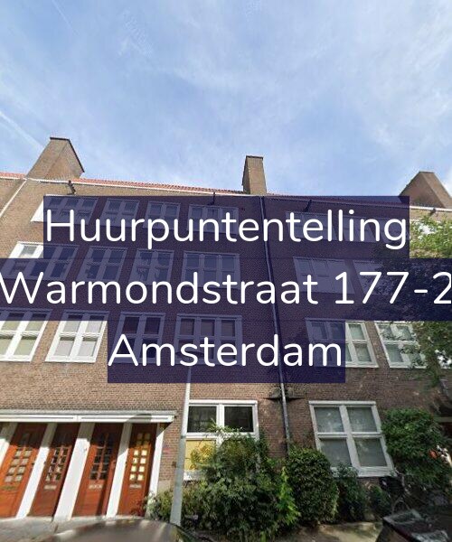 Foto gevel Huurpuntentelling voor Warmondstraat 177-2, Amsterdam