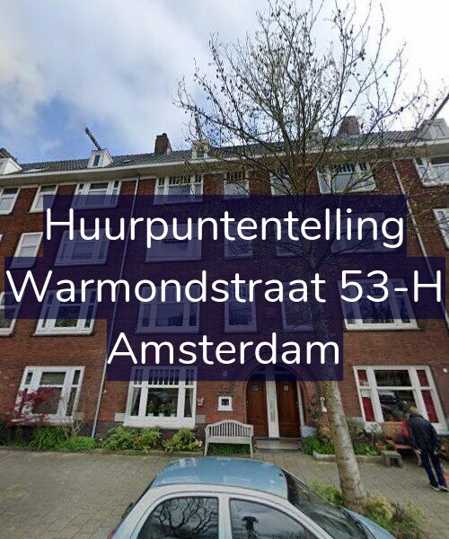 Foto gevel Huurpuntentelling voor Warmondstraat 53-H, Amsterdam