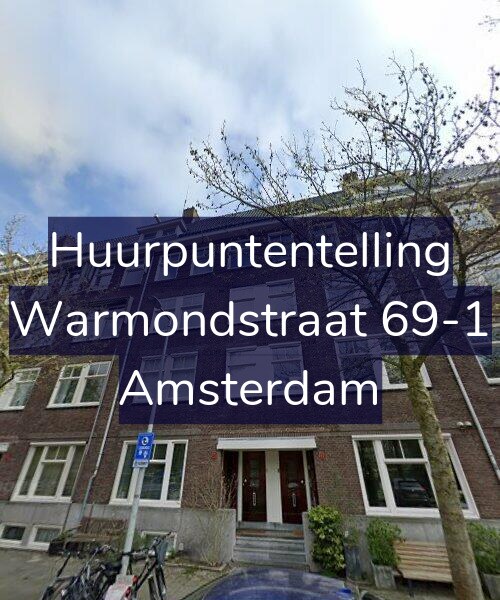 Foto gevel Huurpuntentelling voor Warmondstraat 69-1, Amsterdam