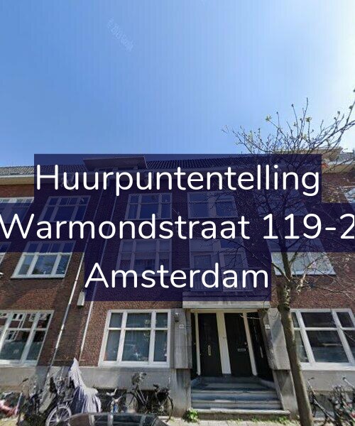 Foto gevel Huurpuntentelling voor Warmondstraat 119-2, Amsterdam