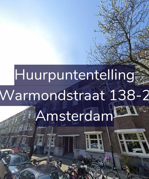 Foto gevel Huurpuntentelling voor Warmondstraat 138-2, Amsterdam