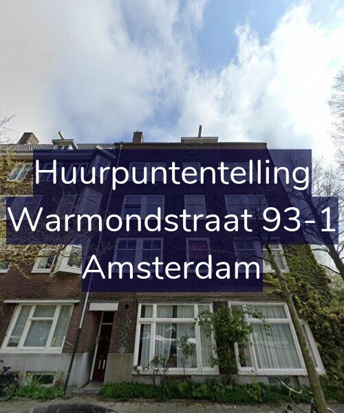 Foto gevel Huurpuntentelling voor Warmondstraat 93-1, Amsterdam