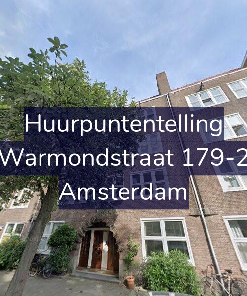 Foto gevel Huurpuntentelling voor Warmondstraat 179-2, Amsterdam