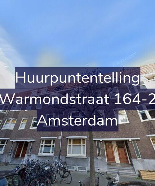 Foto gevel Huurpuntentelling voor Warmondstraat 164-2, Amsterdam