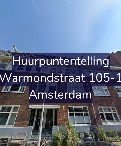 Foto gevel Huurpuntentelling voor Warmondstraat 105-1, Amsterdam