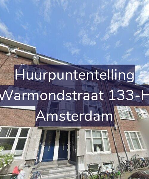 Foto gevel Huurpuntentelling voor Warmondstraat 133-H, Amsterdam