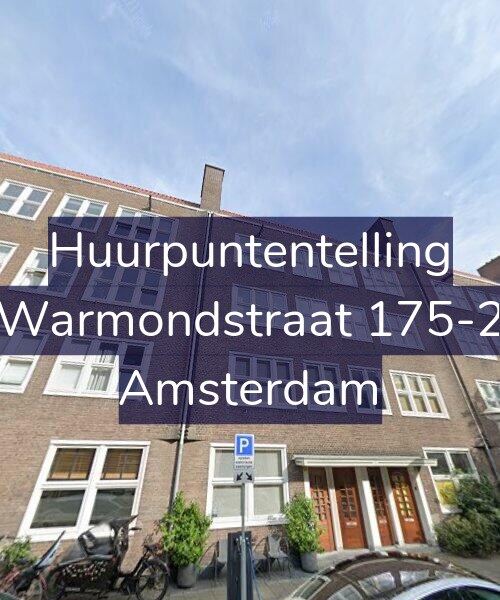Foto gevel Huurpuntentelling voor Warmondstraat 175-2, Amsterdam