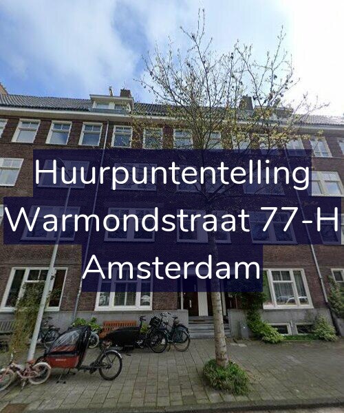 Foto gevel Huurpuntentelling voor Warmondstraat 77-H, Amsterdam