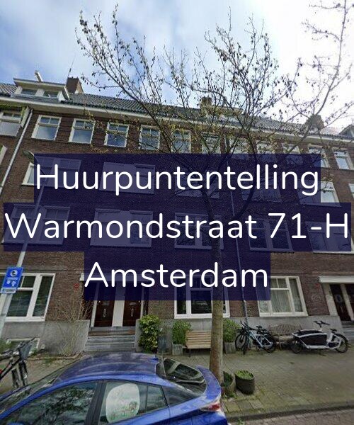 Foto gevel Huurpuntentelling voor Warmondstraat 71-H, Amsterdam