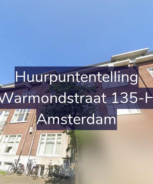 Foto gevel Huurpuntentelling voor Warmondstraat 135-H, Amsterdam