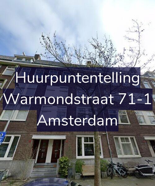 Foto gevel Huurpuntentelling voor Warmondstraat 71-1, Amsterdam