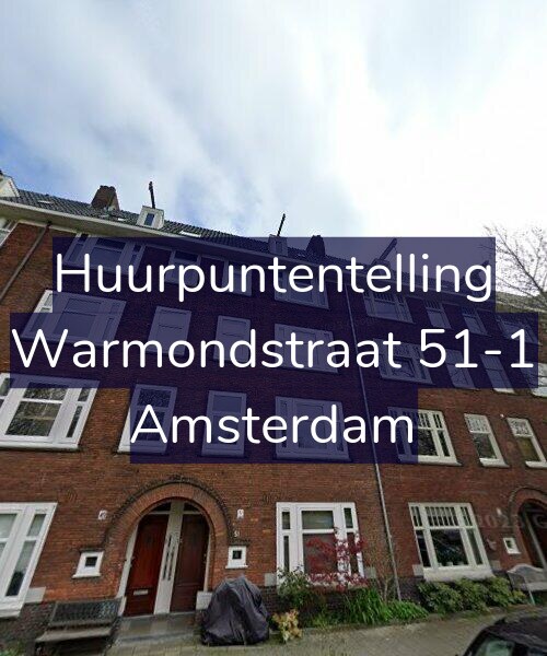 Foto gevel Huurpuntentelling voor Warmondstraat 51-1, Amsterdam