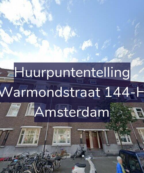 Foto gevel Huurpuntentelling voor Warmondstraat 144-H, Amsterdam
