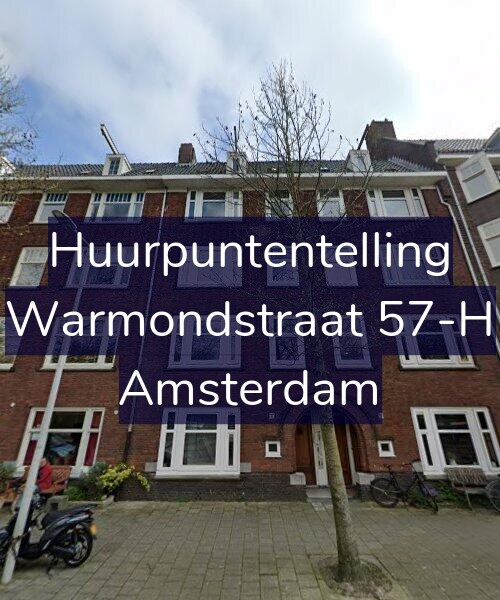 Foto gevel Huurpuntentelling voor Warmondstraat 57-H, Amsterdam