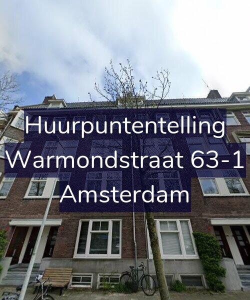 Foto gevel Huurpuntentelling voor Warmondstraat 63-1, Amsterdam