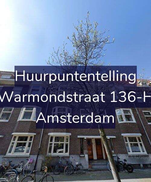 Foto gevel Huurpuntentelling voor Warmondstraat 136-H, Amsterdam