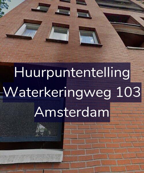 Foto gevel Huurpuntentelling voor Waterkeringweg 103, Amsterdam