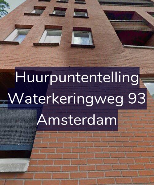 Foto gevel Huurpuntentelling voor Waterkeringweg 93, Amsterdam