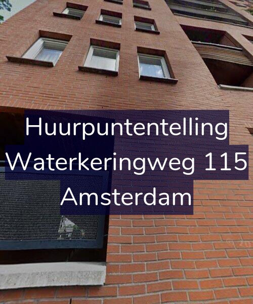 Foto gevel Huurpuntentelling voor Waterkeringweg 115, Amsterdam