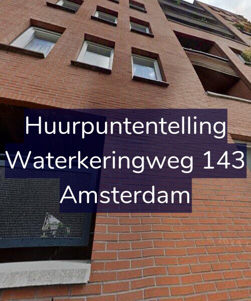Foto gevel Huurpuntentelling voor Waterkeringweg 143, Amsterdam