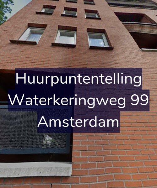 Foto gevel Huurpuntentelling voor Waterkeringweg 99, Amsterdam