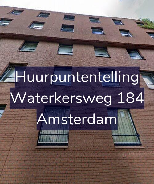 Foto gevel Huurpuntentelling voor Waterkersweg 184, Amsterdam