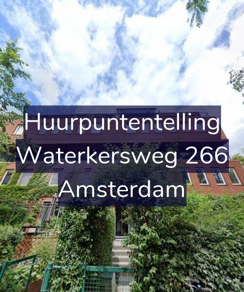 Foto gevel Huurpuntentelling voor Waterkersweg 266, Amsterdam