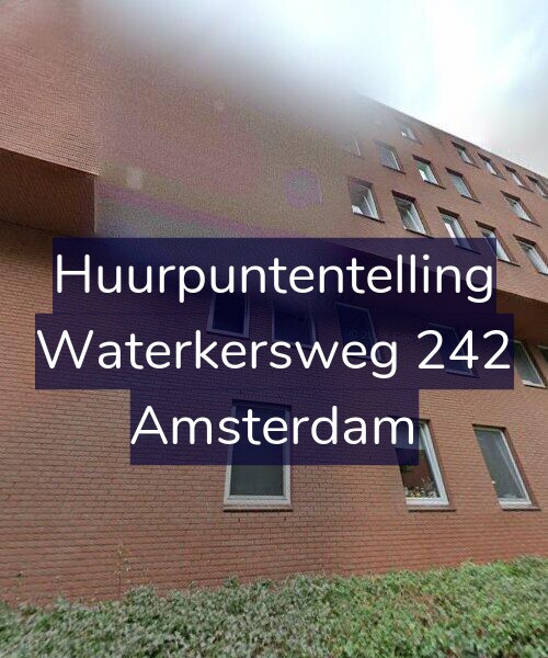 Foto gevel Huurpuntentelling voor Waterkersweg 242, Amsterdam