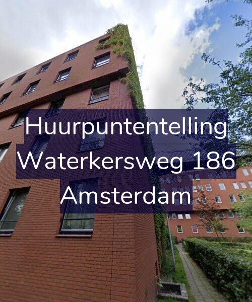 Foto gevel Huurpuntentelling voor Waterkersweg 186, Amsterdam