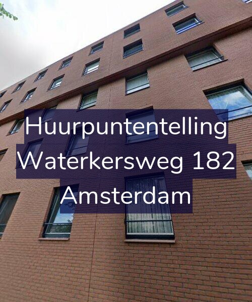 Foto gevel Huurpuntentelling voor Waterkersweg 182, Amsterdam
