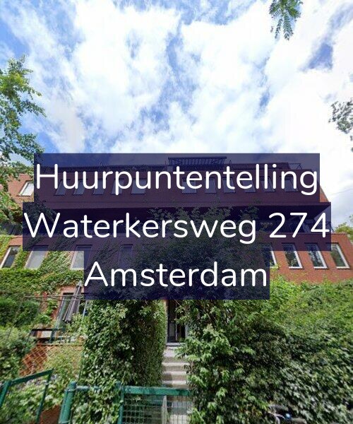 Foto gevel Huurpuntentelling voor Waterkersweg 274, Amsterdam