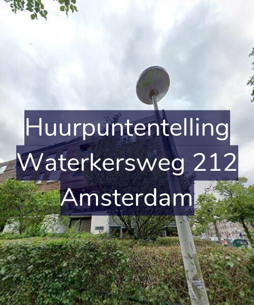 Foto gevel Huurpuntentelling voor Waterkersweg 212, Amsterdam