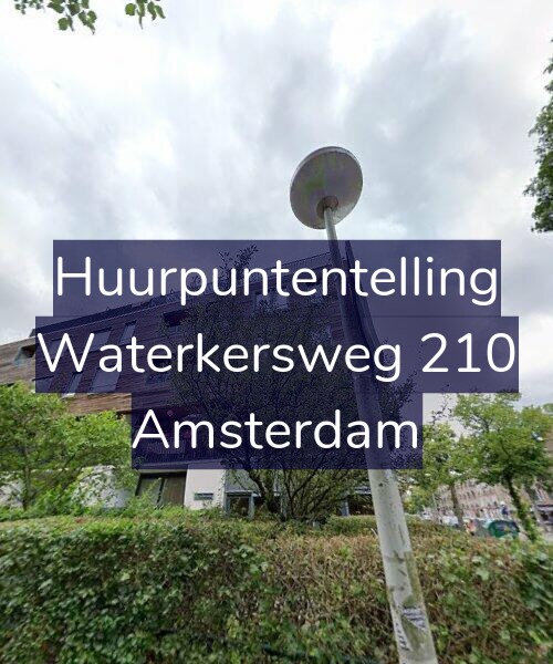 Foto gevel Huurpuntentelling voor Waterkersweg 210, Amsterdam