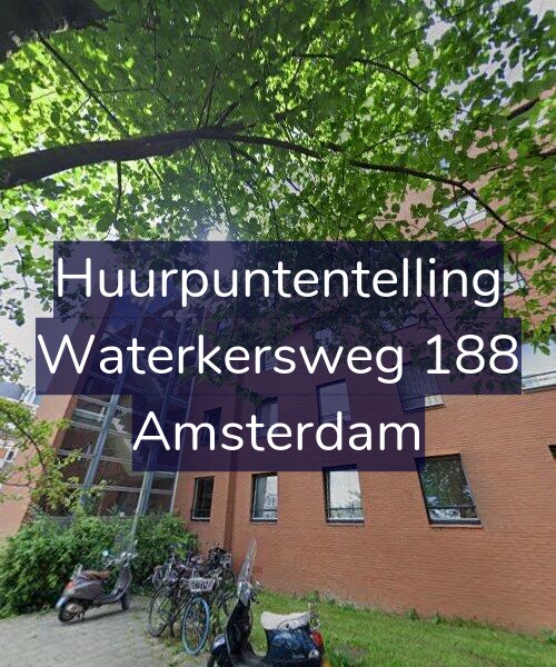 Foto gevel Huurpuntentelling voor Waterkersweg 188, Amsterdam
