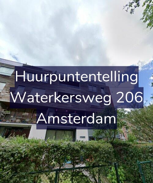Foto gevel Huurpuntentelling voor Waterkersweg 206, Amsterdam