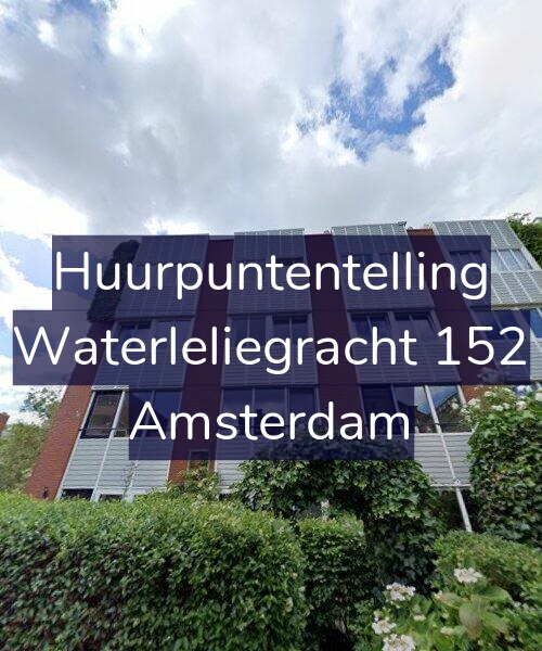Foto gevel Huurpuntentelling voor Waterleliegracht 152, Amsterdam