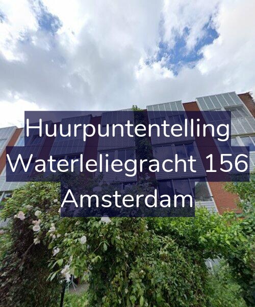 Foto gevel Huurpuntentelling voor Waterleliegracht 156, Amsterdam