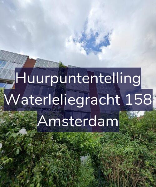 Foto gevel Huurpuntentelling voor Waterleliegracht 158, Amsterdam