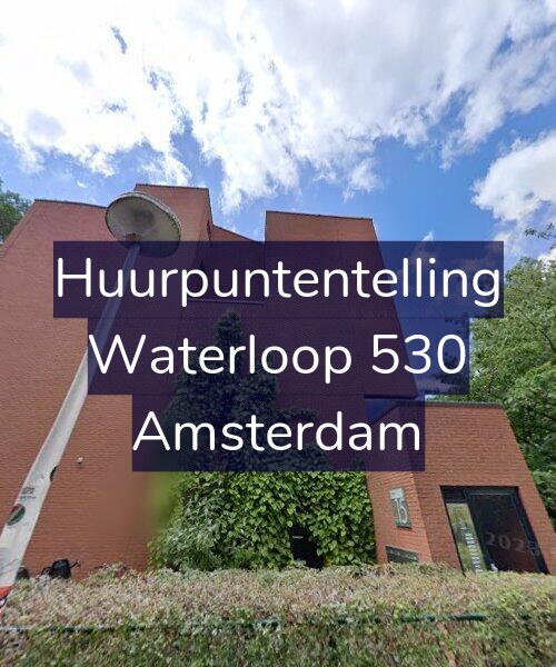 Foto gevel Huurpuntentelling voor Waterloop 530, Amsterdam