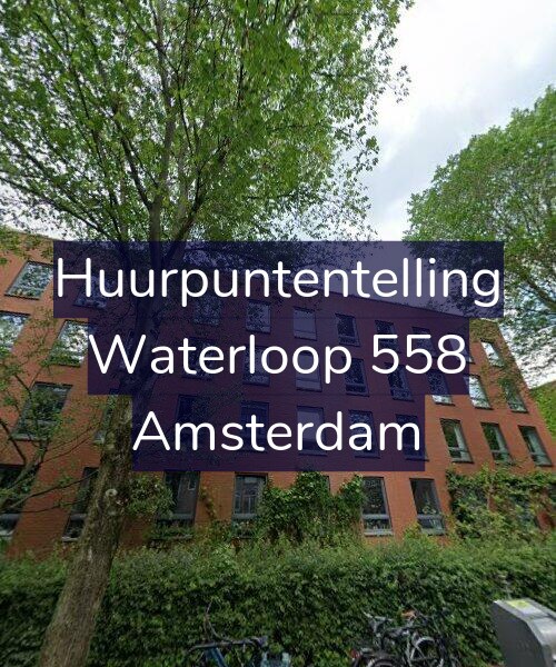 Foto gevel Huurpuntentelling voor Waterloop 558, Amsterdam