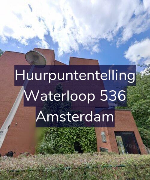 Foto gevel Huurpuntentelling voor Waterloop 536, Amsterdam