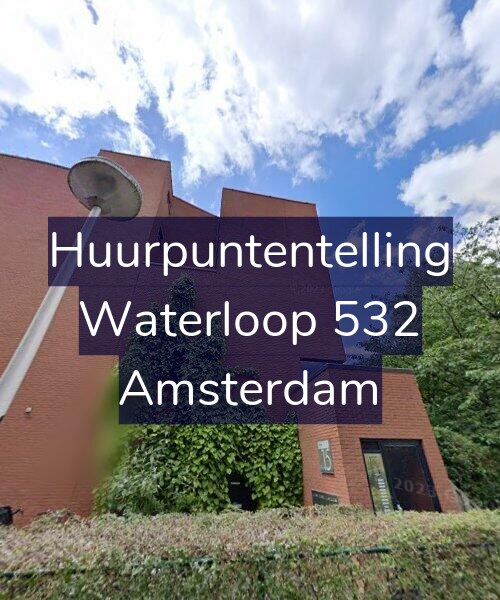 Foto gevel Huurpuntentelling voor Waterloop 532, Amsterdam