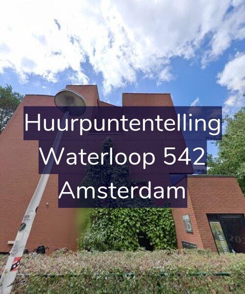 Foto gevel Huurpuntentelling voor Waterloop 542, Amsterdam