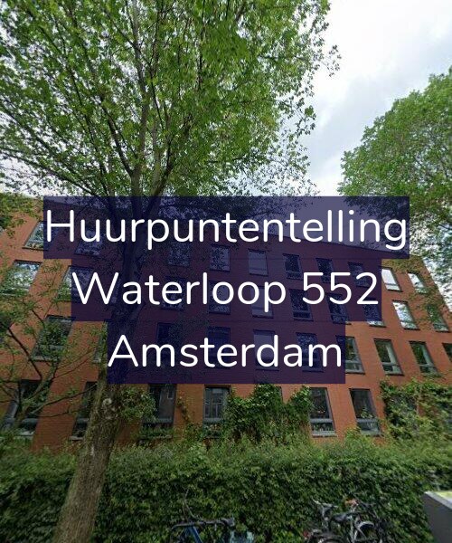 Foto gevel Huurpuntentelling voor Waterloop 552, Amsterdam
